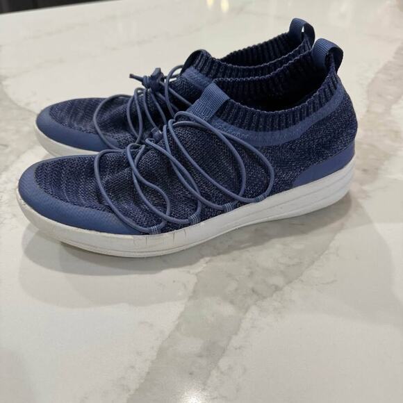 Fitflop Uberknit SlipOn Ghillie Athletic Sneaker Womens8.5 Blue Running Training - Picture 2 of 9